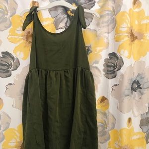 Green Tie-Strap Dress / Size M